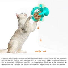 Interactive Pet Feeder Wheel – Slow Feeder Toy for Dogs & Cats, Treat Dispensing Training Ball