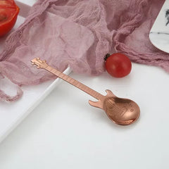 Stainless Steel Guitar-Shaped Coffee & Tea Spoon