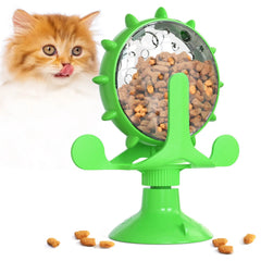 Interactive Pet Feeder Wheel – Slow Feeder Toy for Dogs & Cats, Treat Dispensing Training Ball