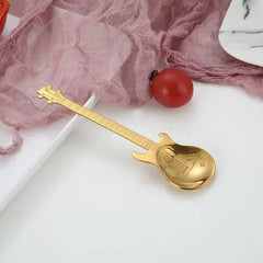 Stainless Steel Guitar-Shaped Coffee & Tea Spoon