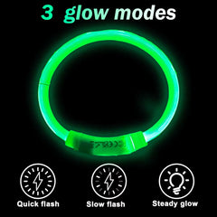 Dog Light up Collar LED Collar Light up Cat Collar USB Rechargeable Collar Christmas Decoration Pet Collar Pet Christmas Gifts