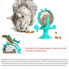 Interactive Pet Feeder Wheel – Slow Feeder Toy for Dogs & Cats, Treat Dispensing Training Ball