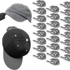 Premium Hat Organizer - Wall-Mounted Rack for Up to 20 Baseball Caps, Adjustable Multi-Layer Hanger for Closet or Door Storage