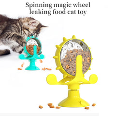 Interactive Pet Feeder Wheel – Slow Feeder Toy for Dogs & Cats, Treat Dispensing Training Ball