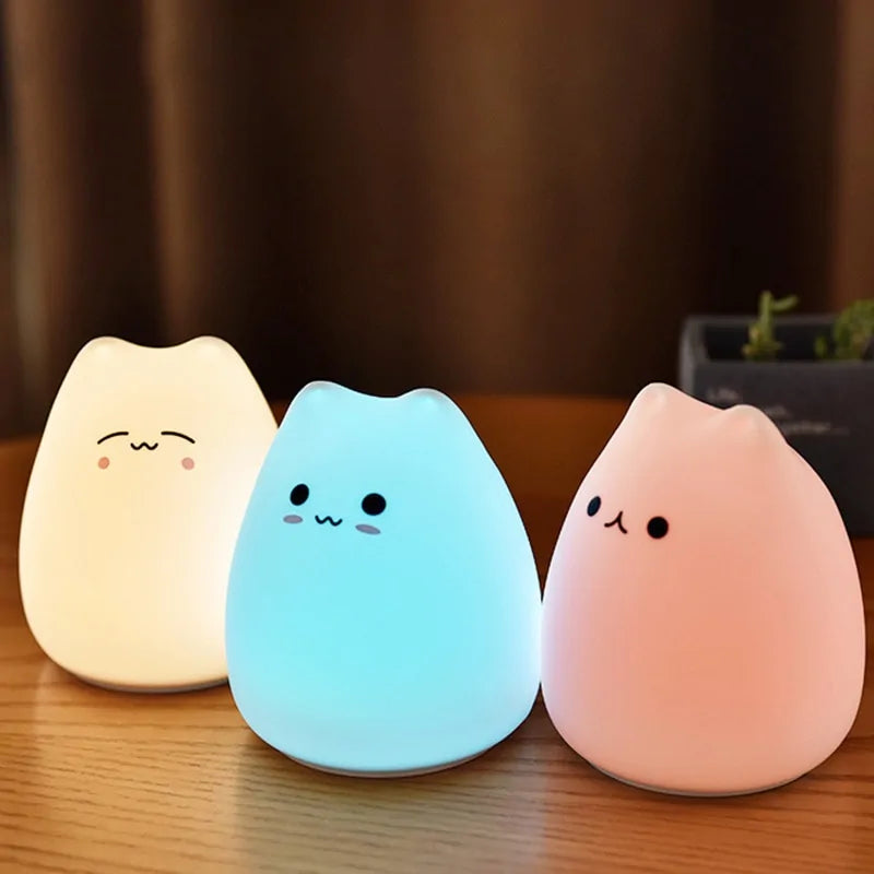 1pc Night Light Cat Lamp