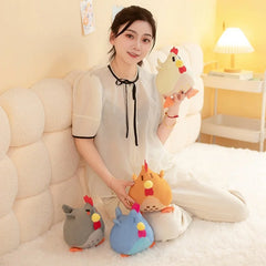 Adorable Hen Plush Toy – Soft Stuffed Chicken & Rooster Plushie, Cute Gift for Kids & Easter