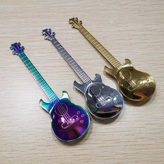 Stainless Steel Guitar-Shaped Coffee & Tea Spoon