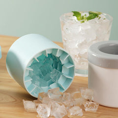 Silicone Cylinder Portable Ice Maker Bucket – Quick-Freezing Ice Tray for Home, Camping & Parties