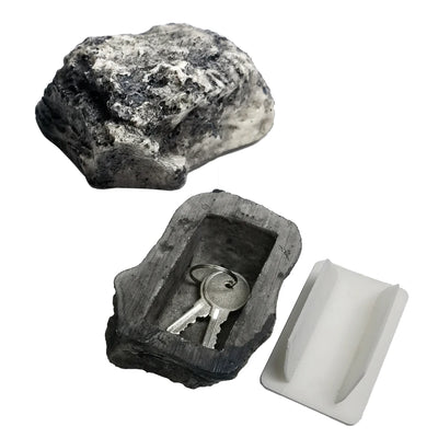 Fake Rock Key Hider – Realistic Outdoor Stone Safe for Hidden Spare Keys & Geocaching