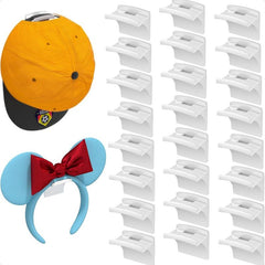 Premium Hat Organizer - Wall-Mounted Rack for Up to 20 Baseball Caps, Adjustable Multi-Layer Hanger for Closet or Door Storage