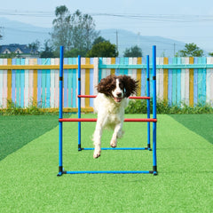 VEVOR Dog Agility Training Set – 7-Piece Kit with Hurdles, Tunnels & Ring for Obedience & Exercise